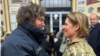 Argentina’s President Javier Milei greets visiting U.S. Southern Command chief General Laura Richardson on April 4, 2024, at the Argentine naval base in Ushuaia. (U.S. Embassy, Argentina)