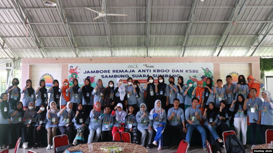 Jambore Anti-KBGO KSBE, program edukasi dini yang melibatkan pelajar SMP dan SMA untuk mencegah KBGO dan KBSE. (dok. M Fahry A)