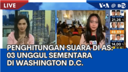 Laporan VOA untuk BTV: Penghitungan Suara di AS, Paslon 03 Unggul Sementara di Washington D.C