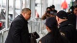 Manhattan District Attorney Alvin Bragg arrives at his office, March 24, 2023, in New York, where a threatening letter had been sent to him that contained a powdery substance. 