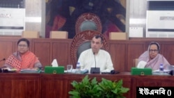 জাতীয় সংসদ ভবনে পরিবেশ, বন ও জলবায়ু পরিবর্তন মন্ত্রণালয় সম্পর্কিত সংসদীয় স্থায়ী কমিটির সভাপতি সাবের হোসেন চৌধুরী। ১৭ অক্টোবর, ২০২৩।