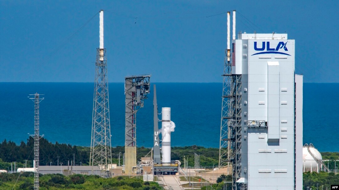 Uji coba program pengisian Roket Vulcan Centaur berlangsung di cape Canaveral, florida, pada 5 Oktober 2021. (Foto: AFP/United Launch Alliance)