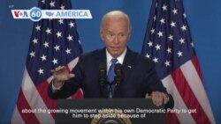 VOA60 America - Biden rejects calls to quit the race