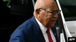 FILE - Fiji's Prime Minister Sitiveni Rabuka arrives for the Pacific Islands Forum (PIF) Summit, hosted by US President Joe Biden, at the White House, Sept. 25, 2023. Rabuka is visiting China this week, ahead of a Pacific Islands Forum.