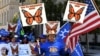 အမေရိကန်မှာ ယာယီခိုလှုံခွင့်ပေးတဲ့ TPS ဗီဇာ သက်တမ်းတိုးပေးဖို့ အိမ်ဖြူတော်နားတဝိုက် ဆန္ဒပြနေသူများ။ (AFP)