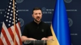 乌克兰总统泽连斯基在华盛顿的里根总统基金会发表讲话。（2024年7月9日）