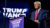 FILE - Republican presidential nominee former President Donald Trump speaks at a campaign rally at Desert Diamond Arena in Glendale, Arizona, Aug. 23, 2024.