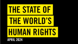 Ân xá Quốc tế(Amnesty International) hôm 23/4/2024 công bố báo cáo nhân quyền ở 155 quốc gia, trong đó có Việt Nam.