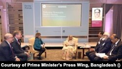 ইউএস চেম্বার অফ কমার্সের সভাপতি এবং সিইও সুজানা ক্লার্ক প্রধানমন্ত্রীর সাথে সৌজন্য সাক্ষাৎ করেন। ২ মে, মঙ্গলবার। 