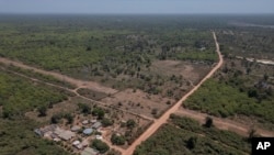 FILE - This is an aerial view of Mariama Sonko's agro-ecological training center in the Casamance village of Niaguis, Senegal, Wednesday, March 7, 2024