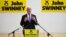 Member of the Scottish National Party (SNP) John Swinney delivers a speech to announce his intentions of running for the SNP leadership as well as his candidacy for the Scotland's first minister position, during a press event in Edinburgh, May 2, 2024.
