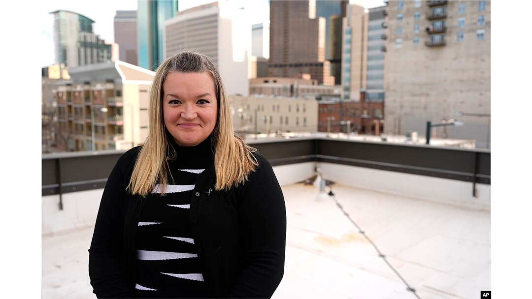 Missy Mendo, director of community outreach for The Rebels Project, which offers support to victims of mass shootings, is photographed in Denver, Colorado, April 12, 2024.