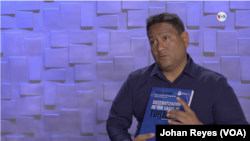 Juan Carlos Arce, abogado y defensor de derechos humanos de la ONG “Nicaragua Nunca Más”, durante una entrevista con la Voz de América en Bogotá, Colombia, el pasado 28 de julio de 2023 en Bogotá, Colombia.