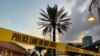 La policía acordona un área por un tiroteo cerca de Hollywood Beach Broadwalk, Hollywood, Florida, EEUU, el lunes, 29 de mayo, 2023. [Foto: Mike Stocker/South Florida Sun-Sentinel vía AP]