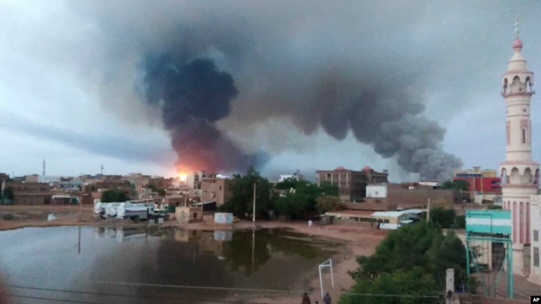 Imyotsi y'ivyaturiwe n'ibisasu i Khartoum, Sudani, kw'itariki ya 7/06/2023