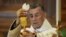 FILE - Maronite Patriarch Bechara Boutros al-Rai celebrates mass in Beirut, Lebanon, Aug. 3, 2023.