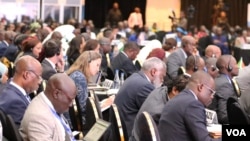 Health experts are seen attending the WHO Africa Region meeting in Gaborone, Aug. 28, 2023. (Mqondisi Dube/VOA)