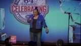 US based migrants use comedy to educate others on their background 