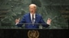 Tổng thống Mỹ Joe Biden đang phát biểu trước Đại hội đồng Liên Hiệp Quốc hôm 19/9 năm 2023