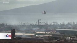 La llamas continúan activas en la isla de Maui, en Hawái
