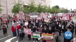 Protestos contra e pro Netanyahu em Washington