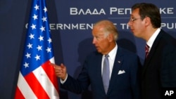 Beograd, avgust 2016: Džo Bajden, tada potpredsednik SAD i Aleksandar Vučić tadašnji premijer Srbije (Foto:AP/Darko Vojinovic)