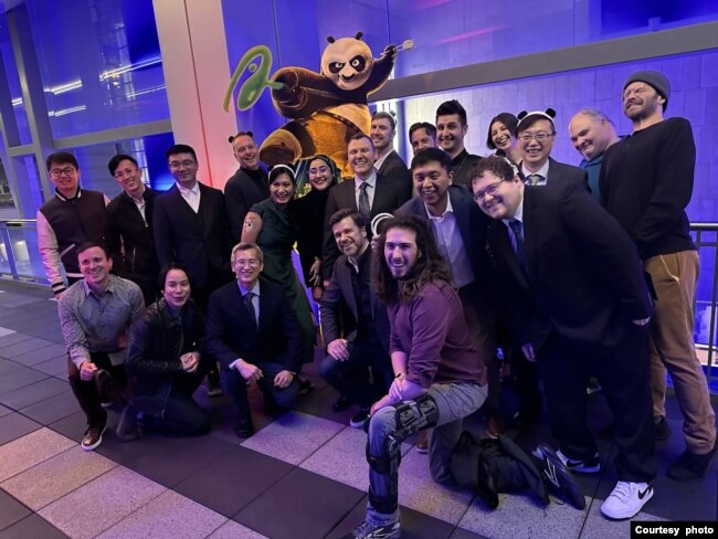 Yorie Kumalasari bersama tim FX DreamWorks untuk "Kung Fu Panda 4" (dok: Yorie Kumalasari)