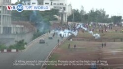 VOA60 World- Amnesty International said at least 13 people were killed in Nigeria protests on Thursday