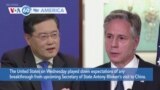 VOA60 America - US plays down expectations of any breakthrough from Blinken’s visit to China