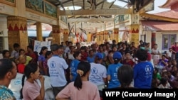 ရခိုင်ပြည်နယ်စစ်တွေမြို့က မုန်တိုင်းဒဏ်သင့်ပြည်သူတွေကို အကူအညီပေးနေတဲ့ ကုလကမ္ဘာ့စားနပ်ရိက္ခာအစီအစဉ် (WFP) (မေ ၁၈၊ ၂၀၂၃)
