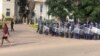 Vendors protesting in Bulawayo amid heavy police presence