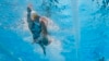 Ariarne Titmus of Australia competes in the women's 400-meter freestyle final at the 2024 Summer Olympics in Nanterre, France, July 27, 2024. Titmus won gold. 