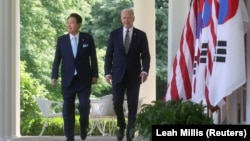 U.S. President Joe Biden and South Korea's President Yoon Suk Yeol