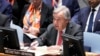 FILE - United Nations Secretary-General Antonio Guterres speaks during a Security Council meeting at United Nations headquarters, Oct. 24, 2023.