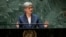 FILE - Australia's Minister for Foreign Affairs Penny Wong addresses the 78th session of the UNGA, Sept. 22, 2023, at United Nations headquarters. Wong said, March 15, 2024, the government will resume funding to UNRWA, which is providing humanitarian aid for Palestinians in Gaza.