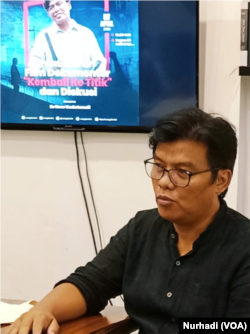 Peneliti terorisme sekaligus produser film Kembali ke Titik, Dr Noor Huda Ismail. (Foto: VOA/Nurhadi)