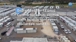 Depremzedeler Cumhurbaşkanını konteyner okullarda seçiyor