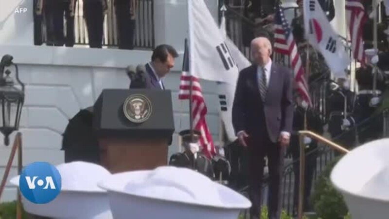 Biden accueille le président sud-coréen à Washington