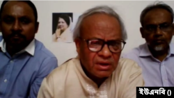 এক ভার্চুয়াল সংবাদ সম্মেলনে বিএনপির সিনিয়র যুগ্ম মহাসচিব রুহুল কবির রিজভী। ২৯ অক্টোবর, ২০২৩।