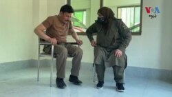 د سوات پولیو معذوره کړې 34 کلنه نازیه د ژغورنې په اداره رېسکيو 1122 کې کار کوي