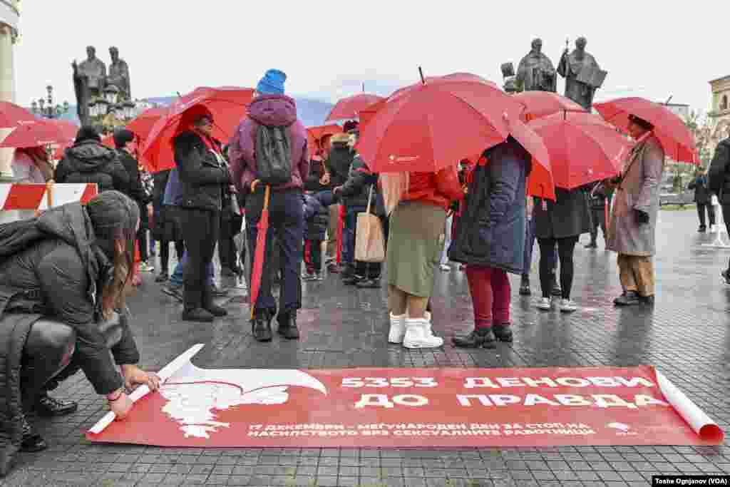 Протестен марш на Црвените чадори - 17 Декември, Меѓународен ден за стоп на насилството врз сексуалните работници