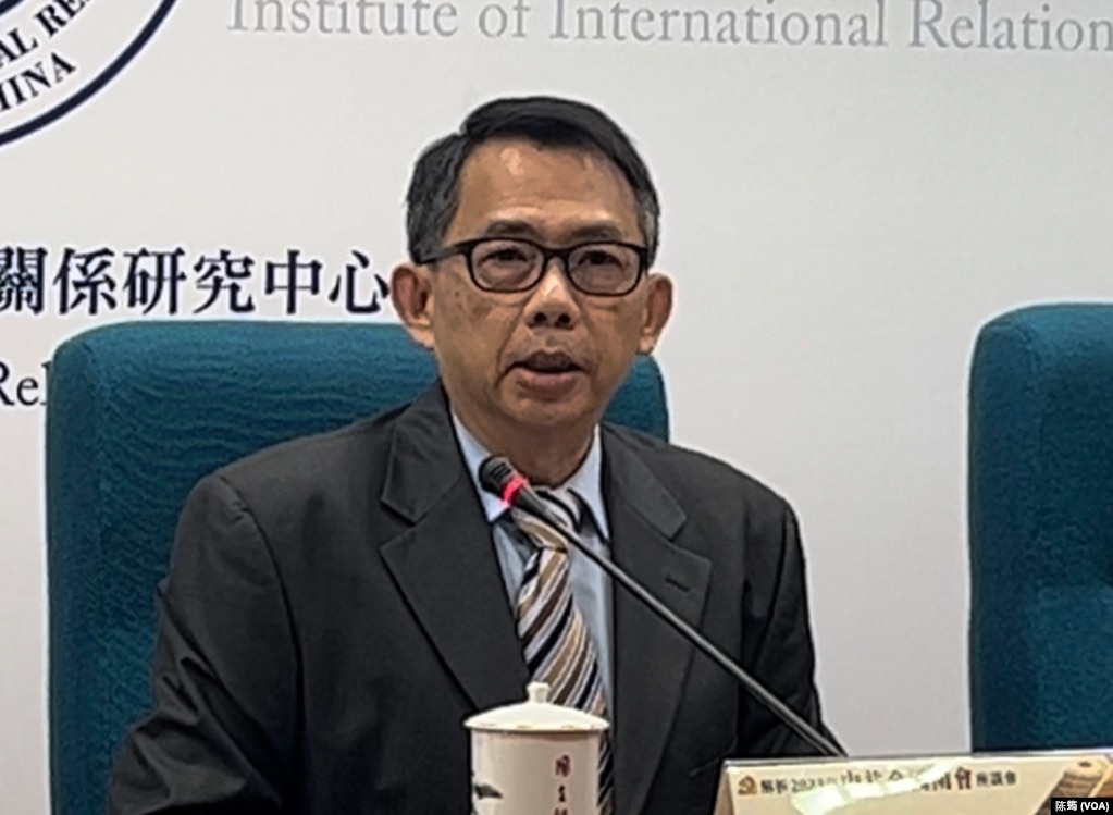 台湾政治大学国际关系研究中心主任寇健文。（陈筠摄）(photo:VOA)