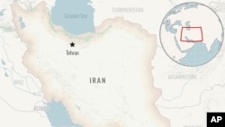 Locator map showing Iran with its capital, Tehran. "Relevant authorities" in Iran intervened Saturday to prevent judiciary lawyers from staging a protest in Tehran, according to media reports. 