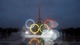 2024年巴黎奥运会的五环标志。