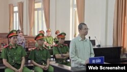 Ông Dương Tuấn Ngọc tại phiên tòa ngày 24/4/2024 ở Lâm Đồng. Photo CAND.