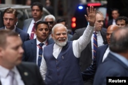 Hindistan Başbakanı Narendra Modi ABD ziyaretinin ilk ayağı New York'ta, 20 Haziran 2023.