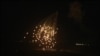 An Israeli strike illuminates the sky above the southern Lebanese village of Khiam late on April 17, 2024.