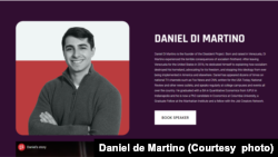 流亡委內瑞拉年輕人權活動人士馬蒂諾(Daniel Di Martino)的個人簡介。