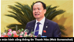 Ông Trịnh Văn Chiến thời còn là bí thư Tỉnh ủy Thanh Hóa