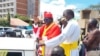Thousands of South Sudanese turned out at Juba International Airport this morning to welcome home newly enthroned Cardinal Stephen Ameyu on October 30, 2023. 